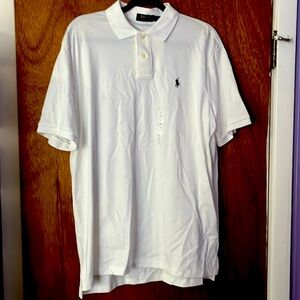 Polo Ralph Lauren NEW large white polo shirt